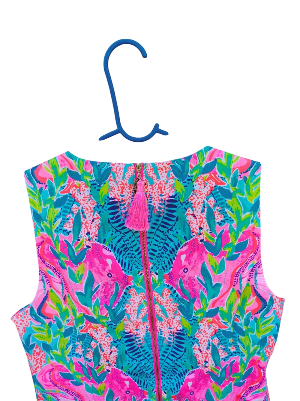 Lilly Pulitzer Ocean Seahorse Shift Dress Size 8 Resort Coastal Preppy - Picture 4 of 7